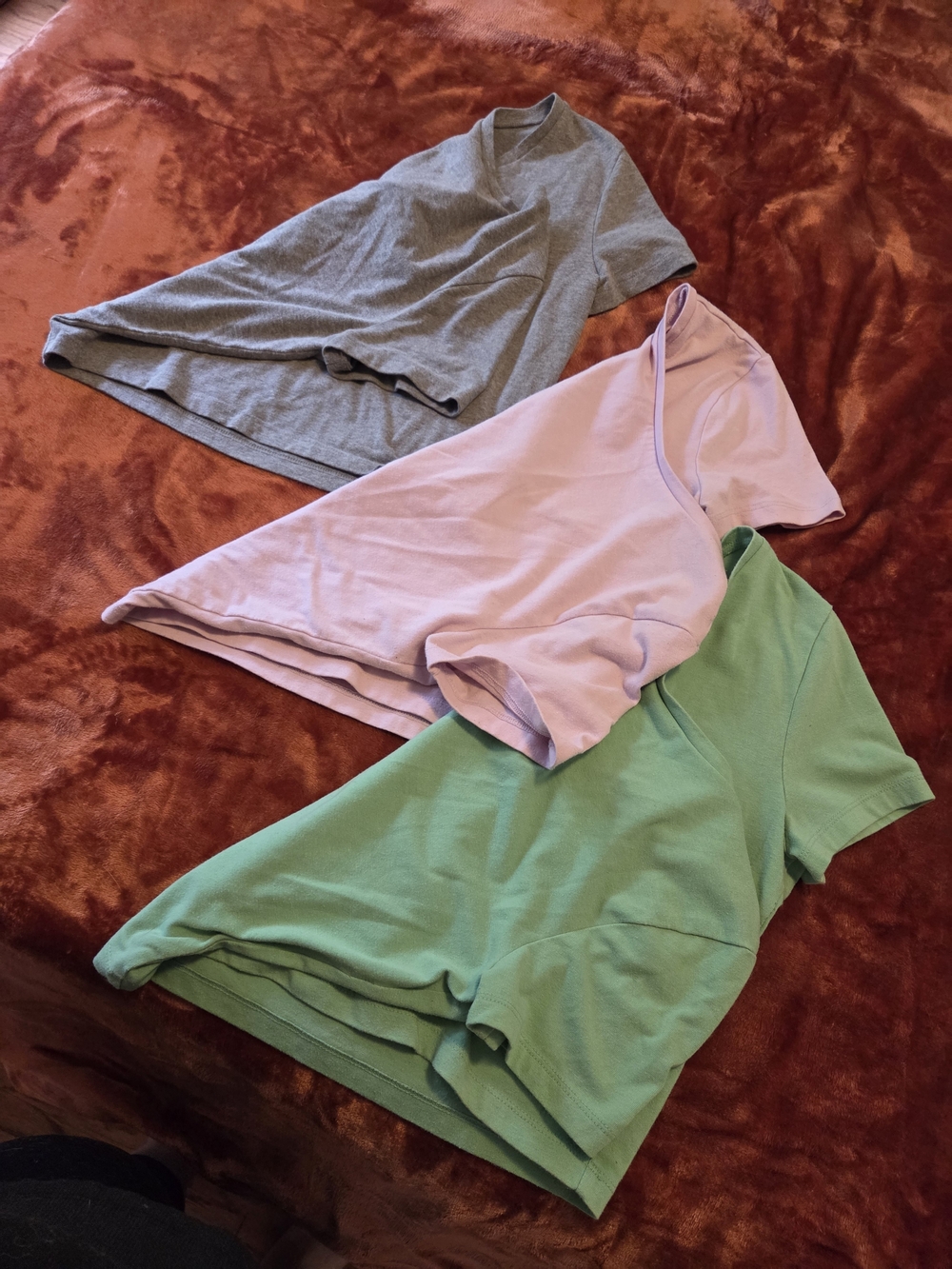 wild fable Crop Top Bundle — Gray, Lavender, Green
